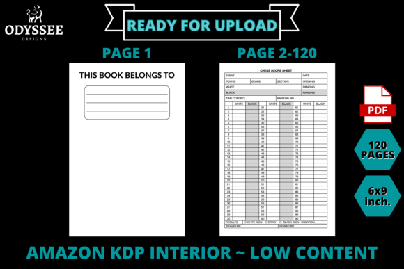KDP Interior Template ~ Chess ~ 6"x9"
